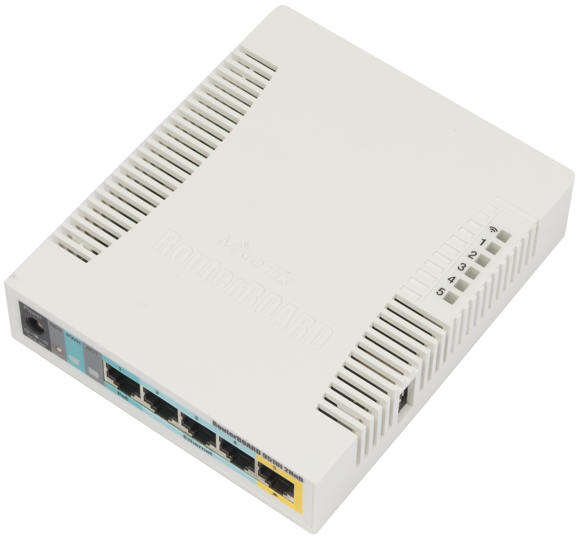 RB951Ui-2HnD, 128MB RAM 5 Eth WiFi 1W PoE Out